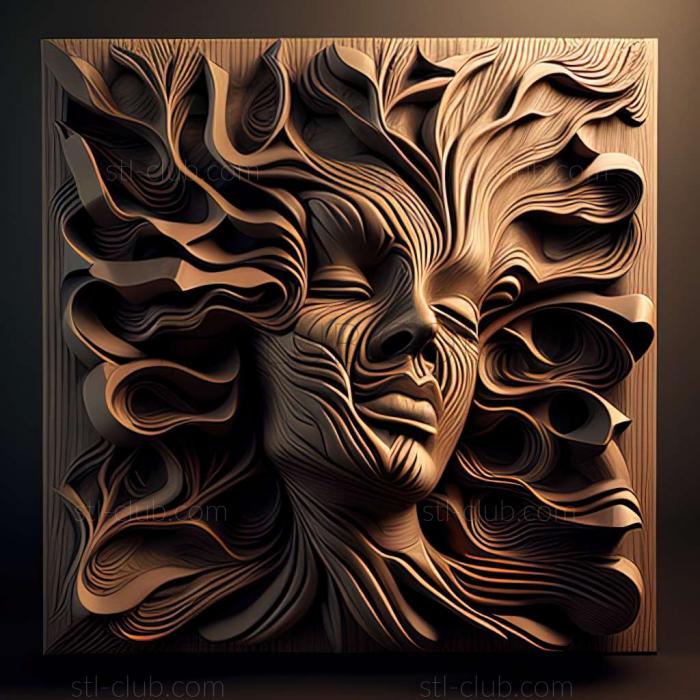 3D модель RELIEFCARVED WOODEN (STL)